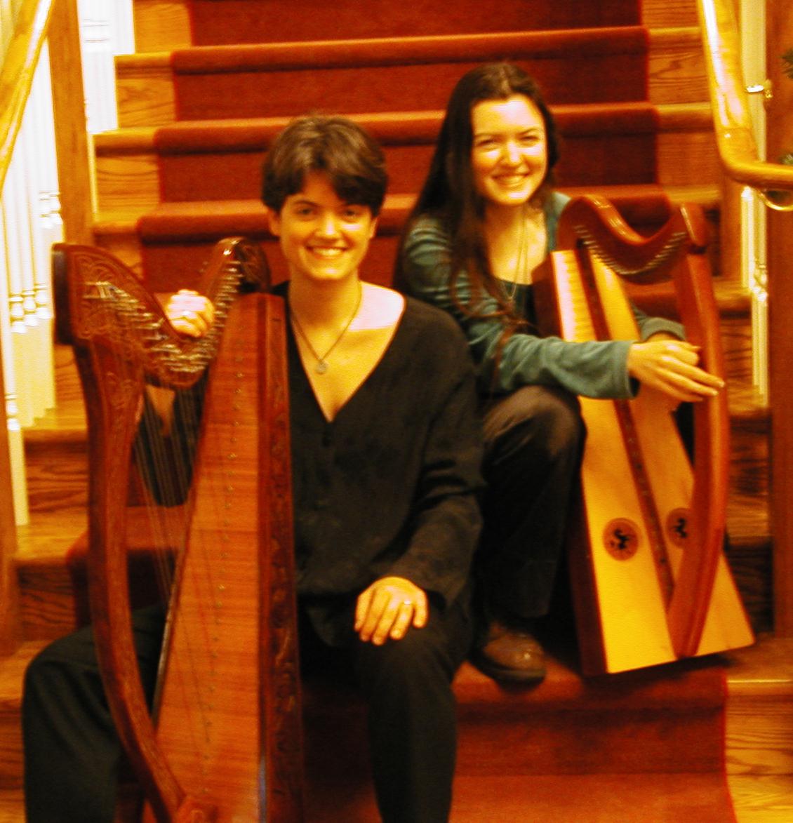 Myra Hope and Caera of Mor Gwyddelig, December 2001.